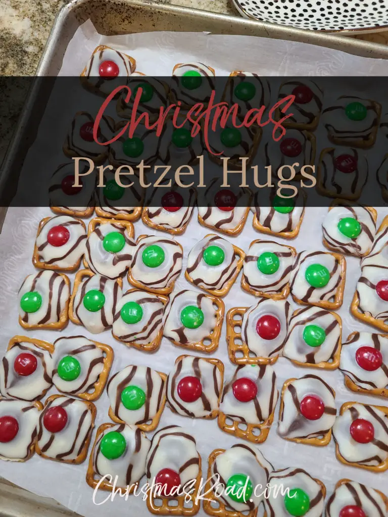 Christmas Pretzel Hugs